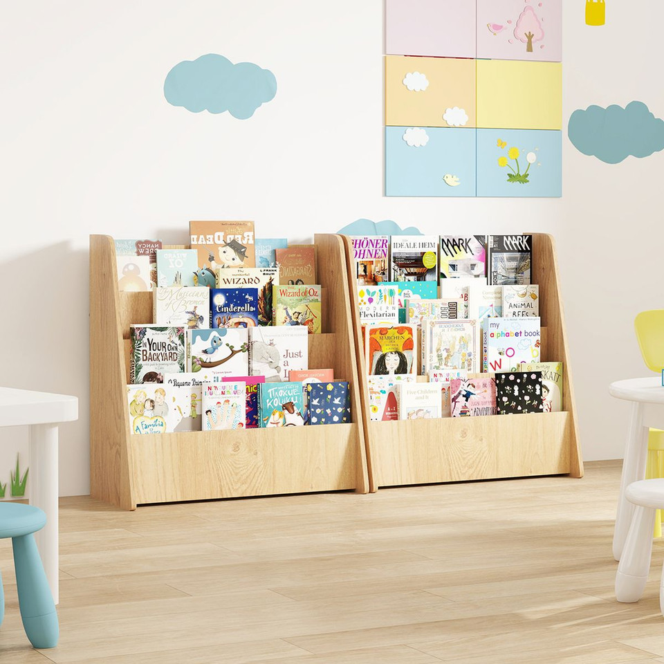 4-Tier Kids Wooden Bookshelf product image