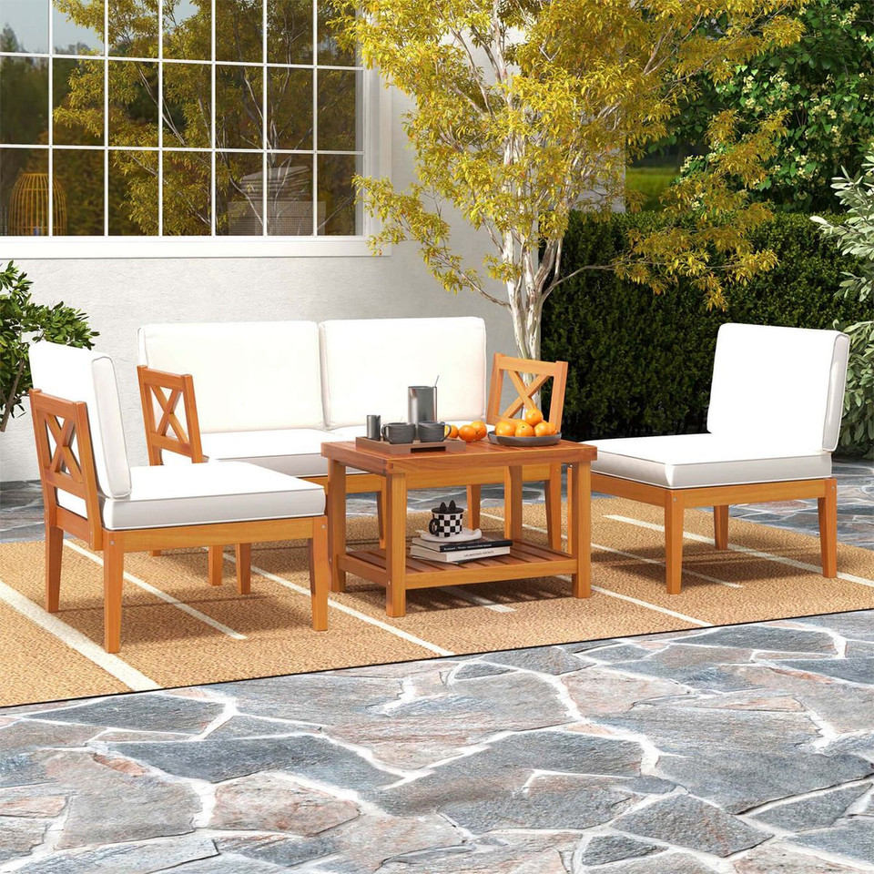 10-Piece Acacia Wood Patio Furniture Set  product image