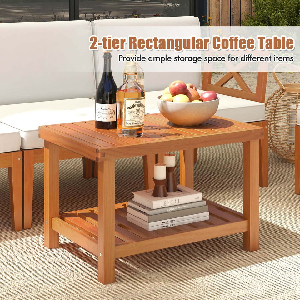 10-Piece Acacia Wood Patio Furniture Set  product image