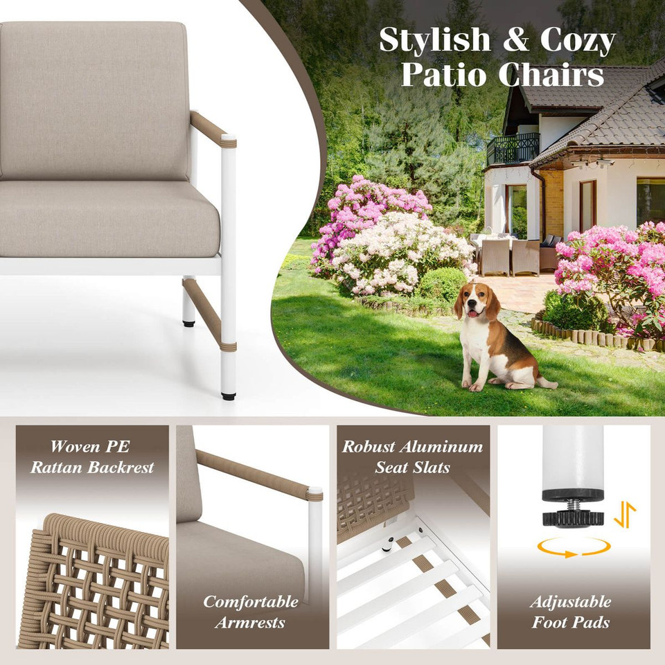 Patio Furniture Set with Coffee Table (4 or 8-Piece) product image