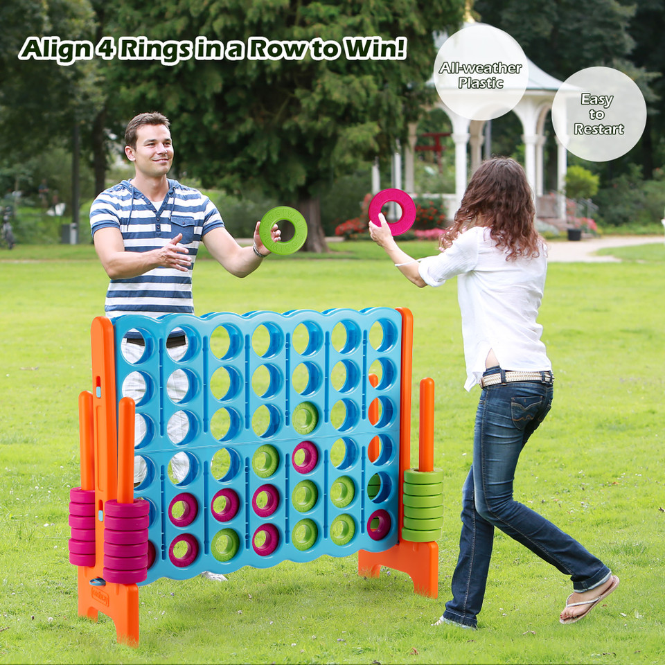 Jumbo 4-to-Score Giant Game Set with 42 Jumbo Rings product image