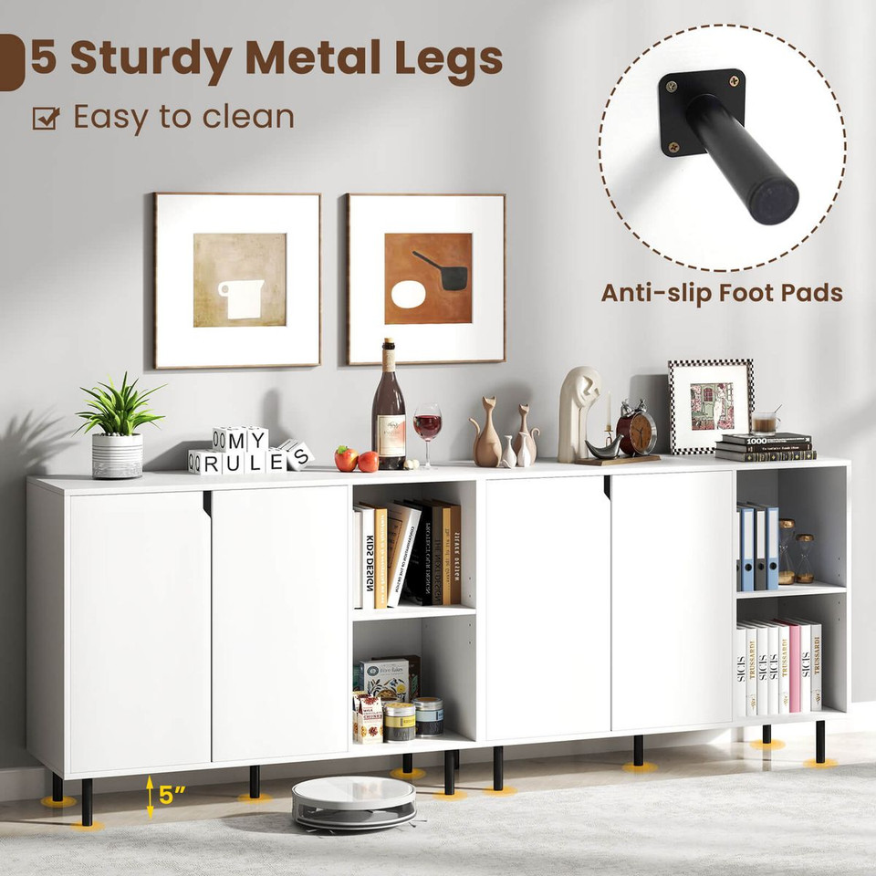Kitchen Sideboard Buffet with Adjustable Shelves product image