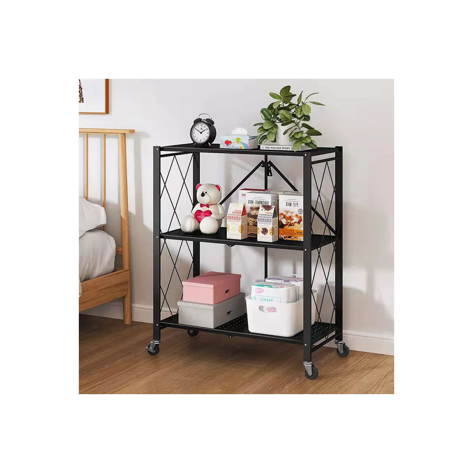 Foldable Storage Shelf with Wheels (3/4/5-Tier Options) product image