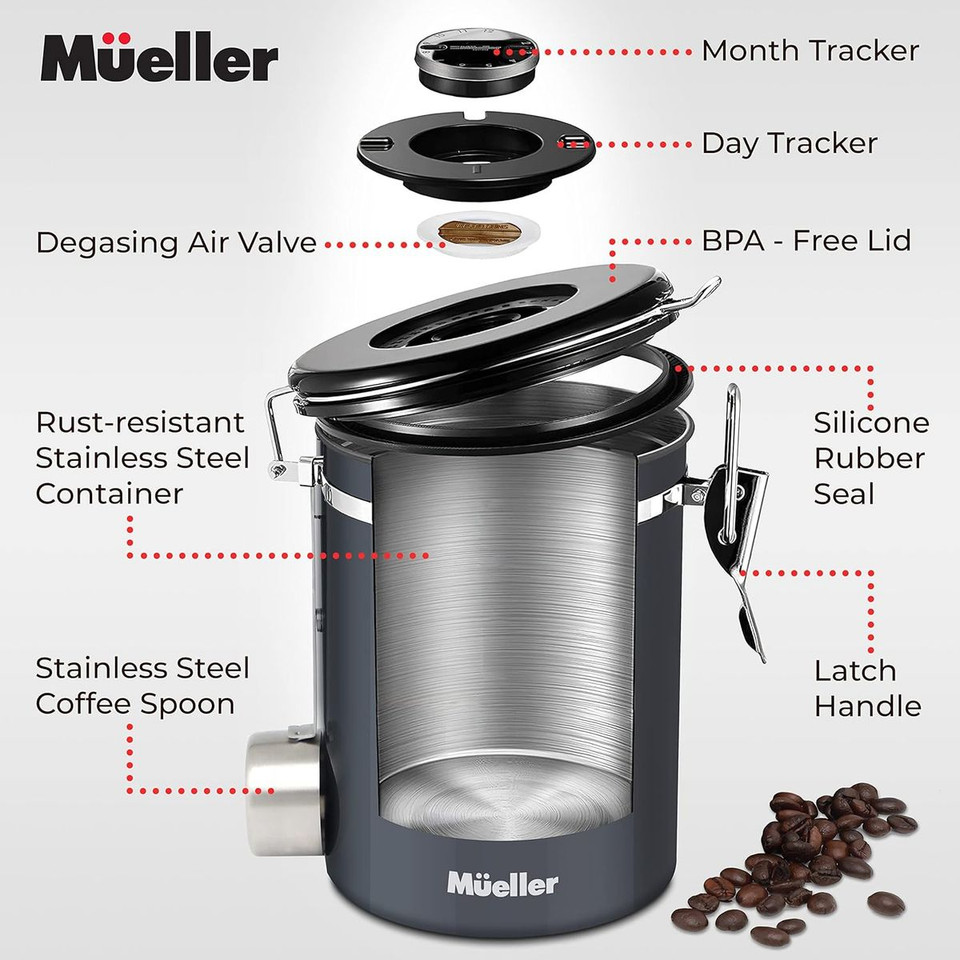 Mueller BaristaPro Coffee Canister - 570-SS product image