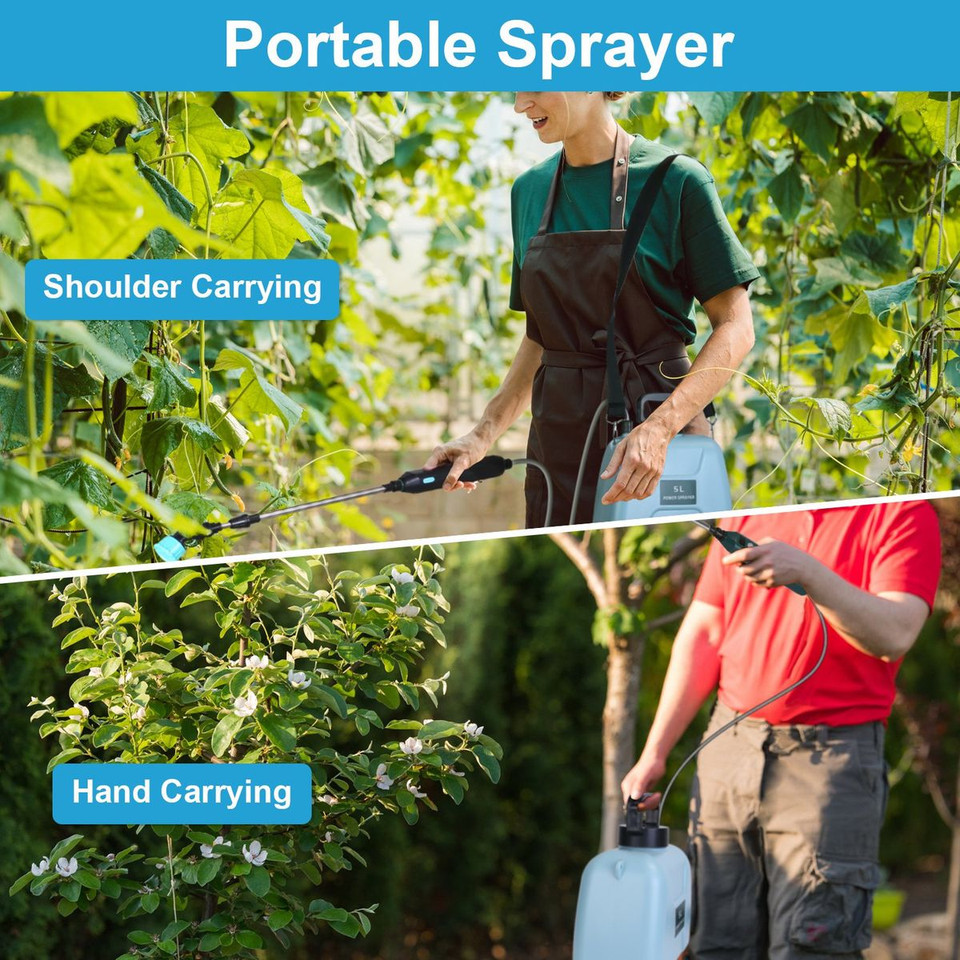 Portable Garden Sprayer, 1.32-Gallon product image