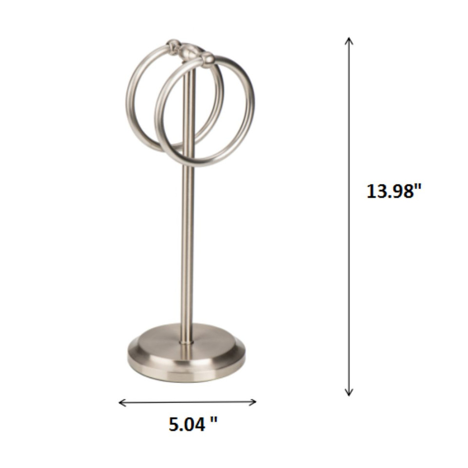 Steel Towel Stand with 2 Hanging Rings product image