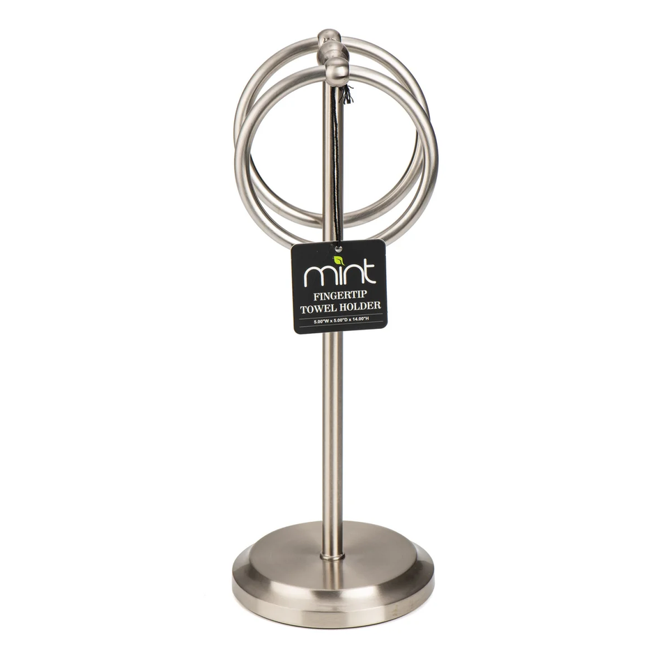 Steel Towel Stand with 2 Hanging Rings product image