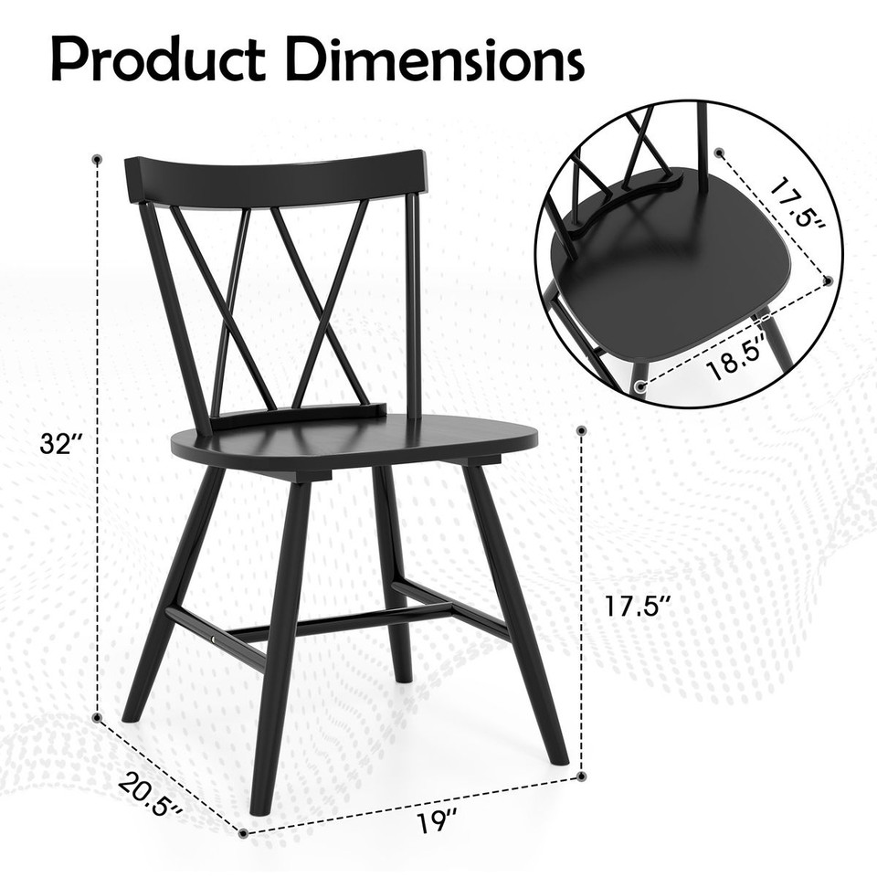 Farmhouse Kitchen Chairs (Set of 2 or 4) product image