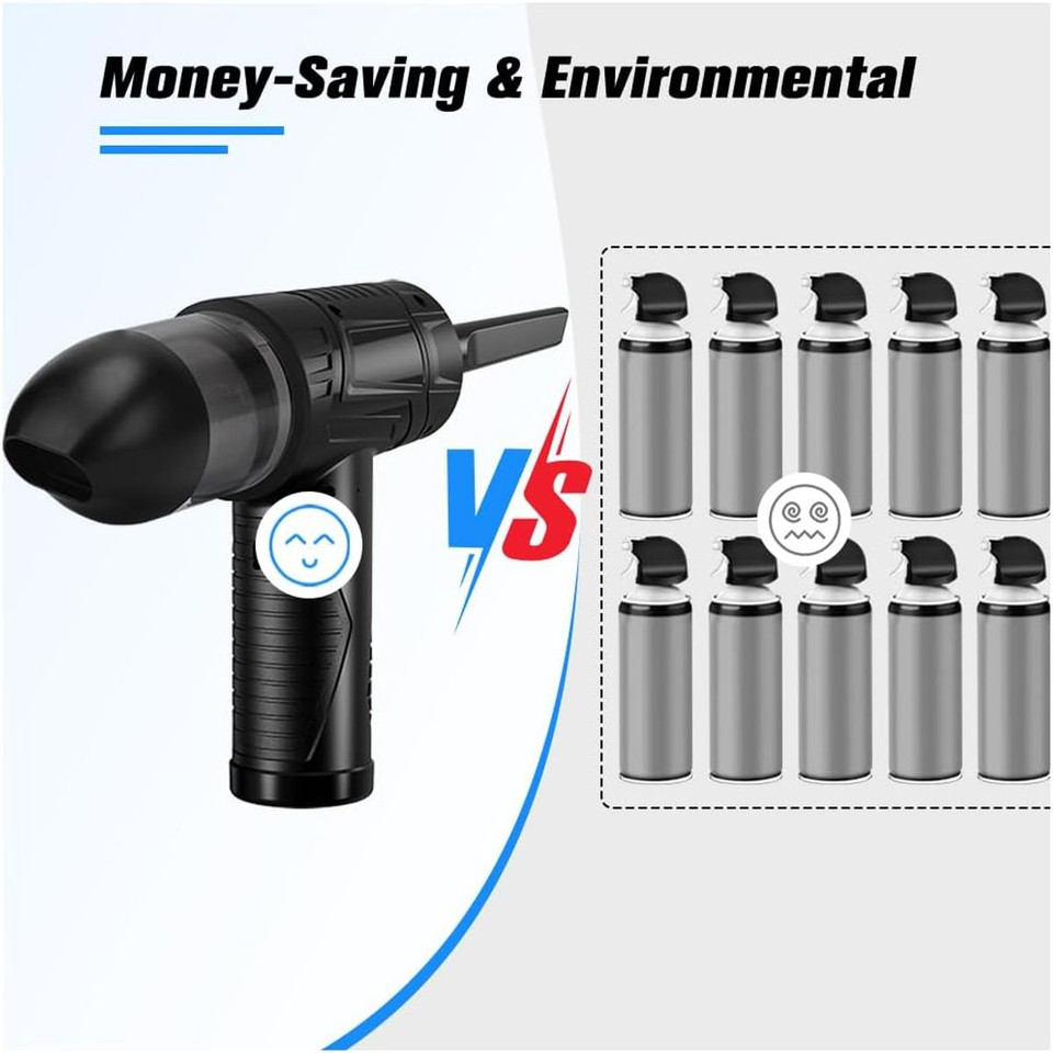 2-in-1 Cordless Electric Air Duster & Vacuum - 100,000 RPM product image