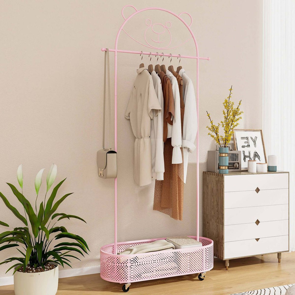 Kid Clothes Rack with 3 Adjustable Heights product image