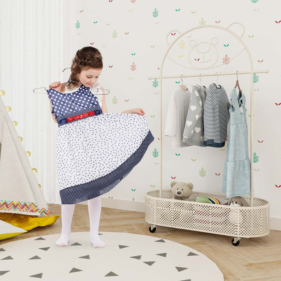 Kid Clothes Rack with 3 Adjustable Heights product image