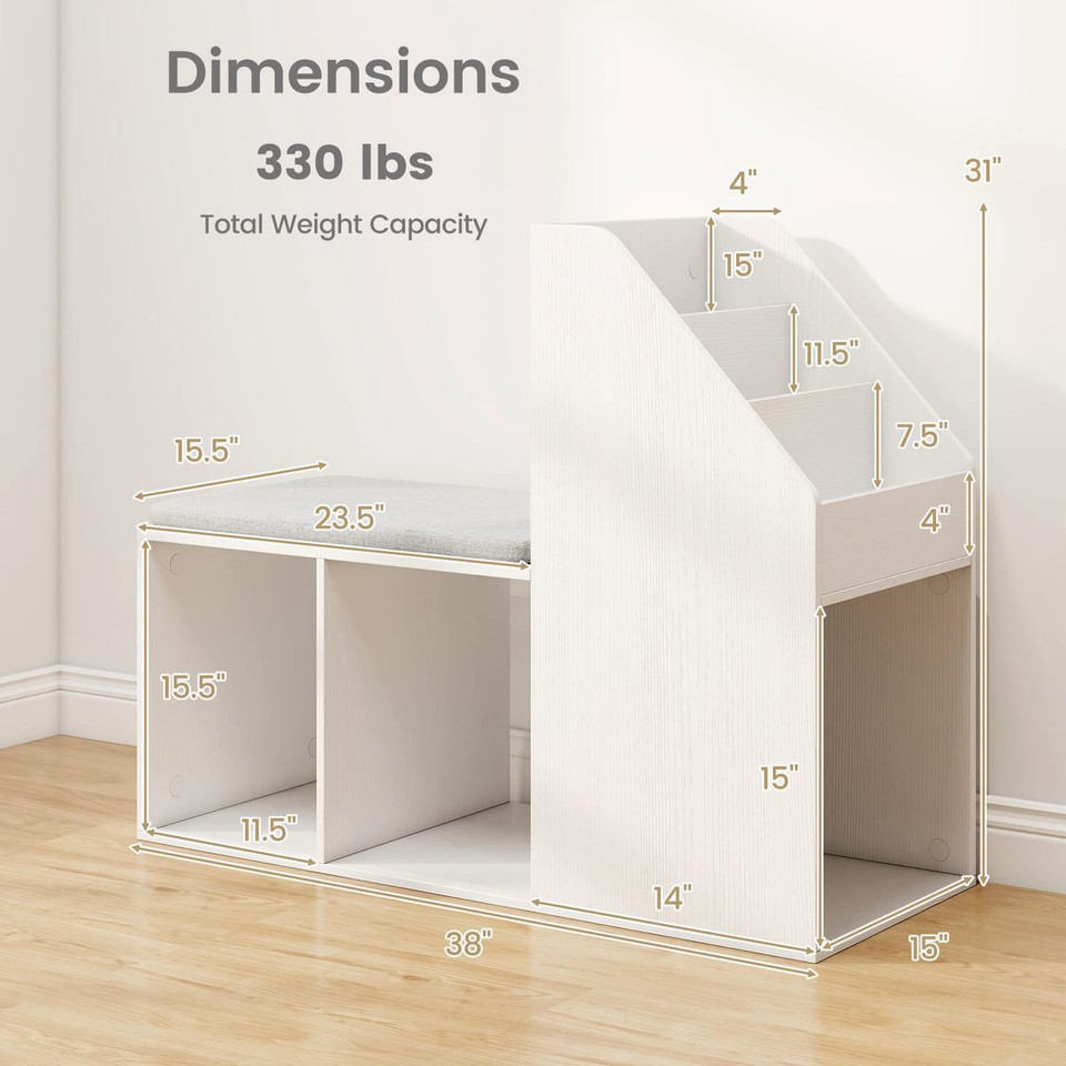 Shoe Storage Bench with Storage Compartments product image
