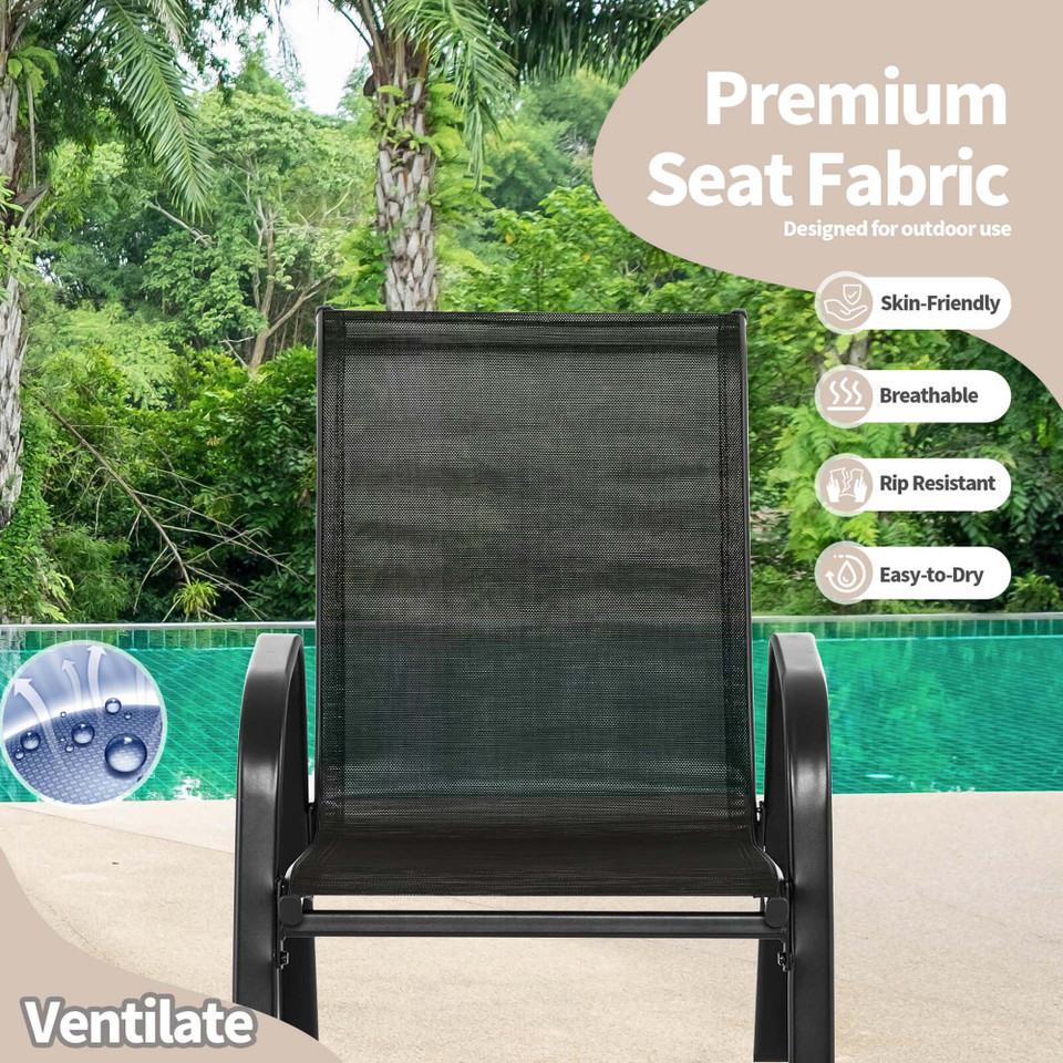 Outdoor C-Spring Motion Rocking Chairs (Set of 2) product image