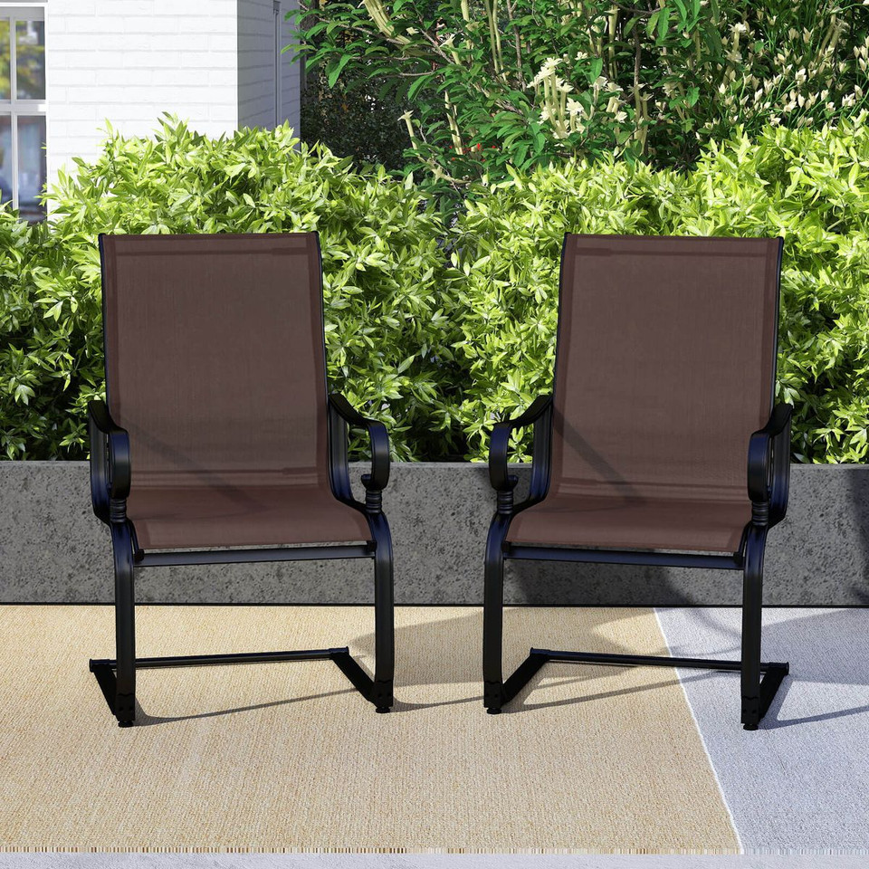 Outdoor C-Spring Motion Rocking Chairs (Set of 2) product image