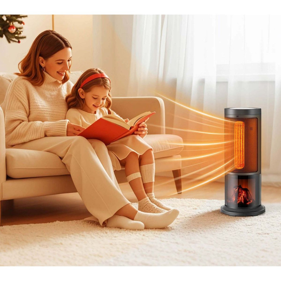17-Inch 1500W PTC Fireplace Tower Space Heater  product image