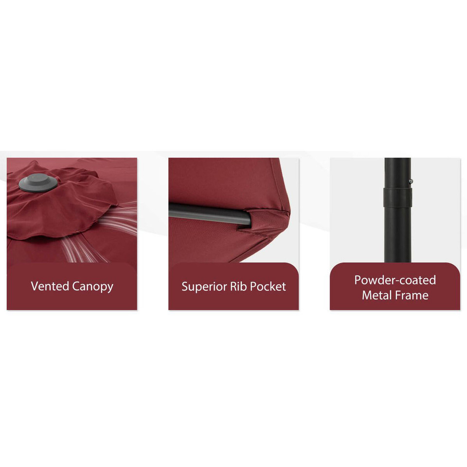 12-foot Patio Umbrella with Crank Handle  product image
