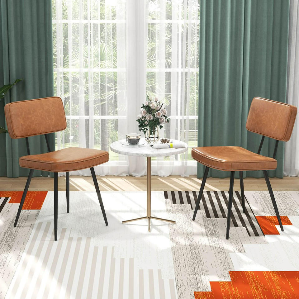 PU Leather Vintage Dining Chairs (Set of 2) product image