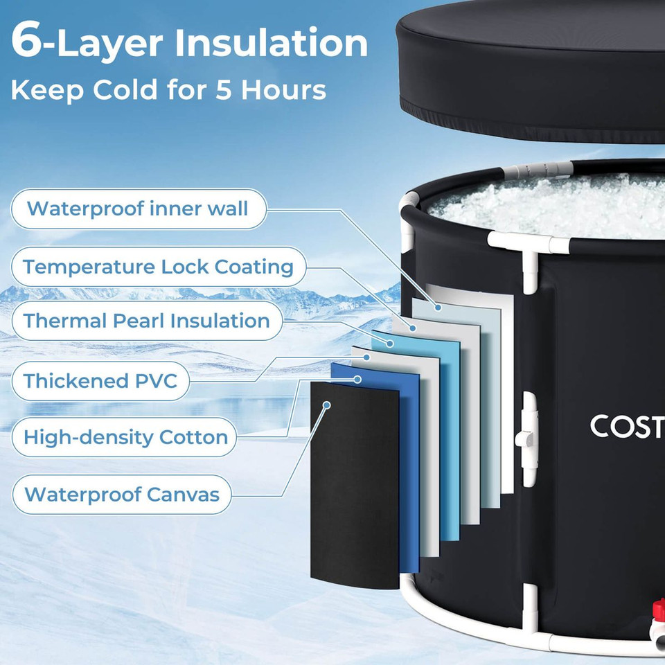 Foldable Ice Bath Tub with Plunge Pool for Recovery product image