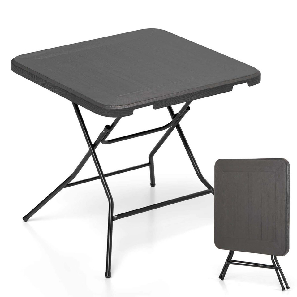 31.5" Indoor or Outdoor Square Plastic Folding Table product image