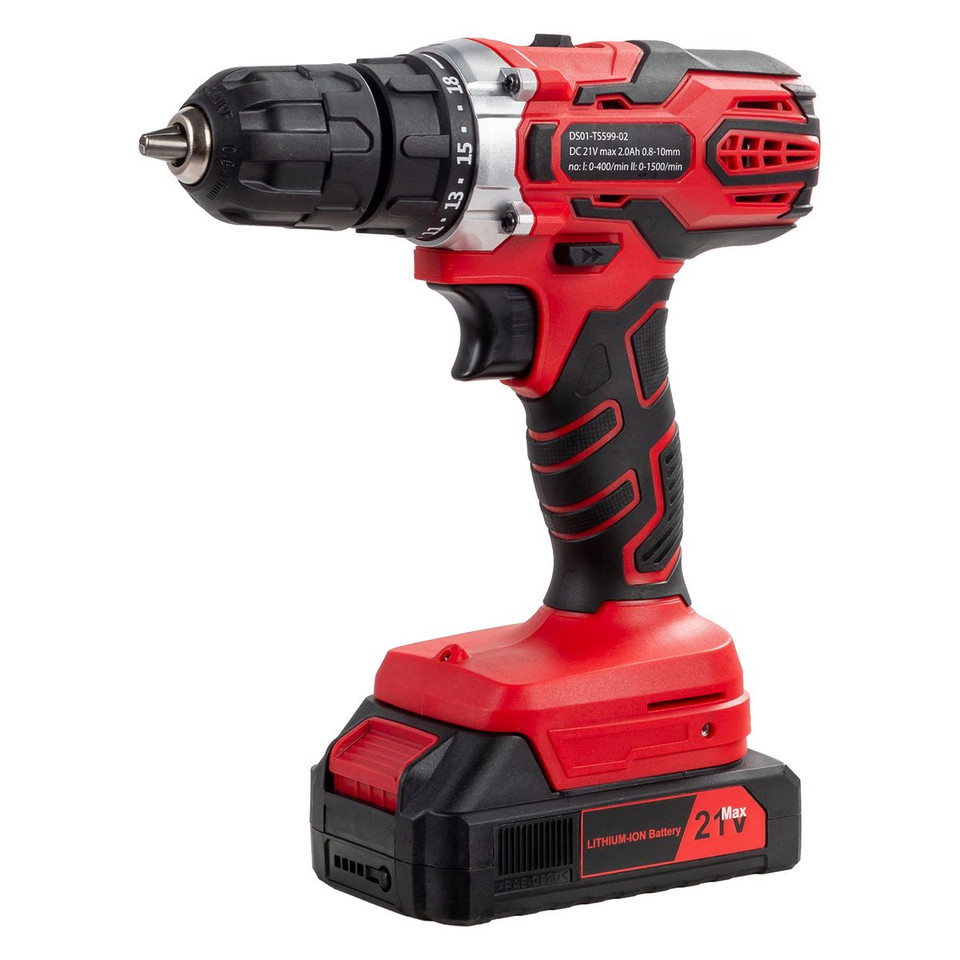 599-Piece Portable Tool Set with Rolling Toolbox & 21V Max Cordless Drill product image