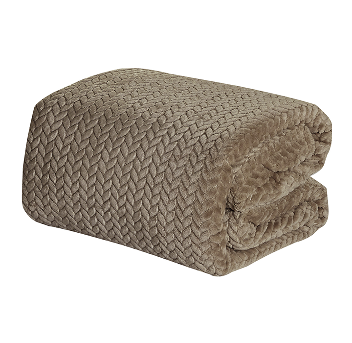 Sheradian Chevron Jacquard Braided Blanket product image