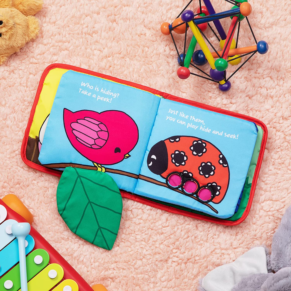 Soft Baby Cloth Book with Touch & Feel Crinkle (2-Pack) product image