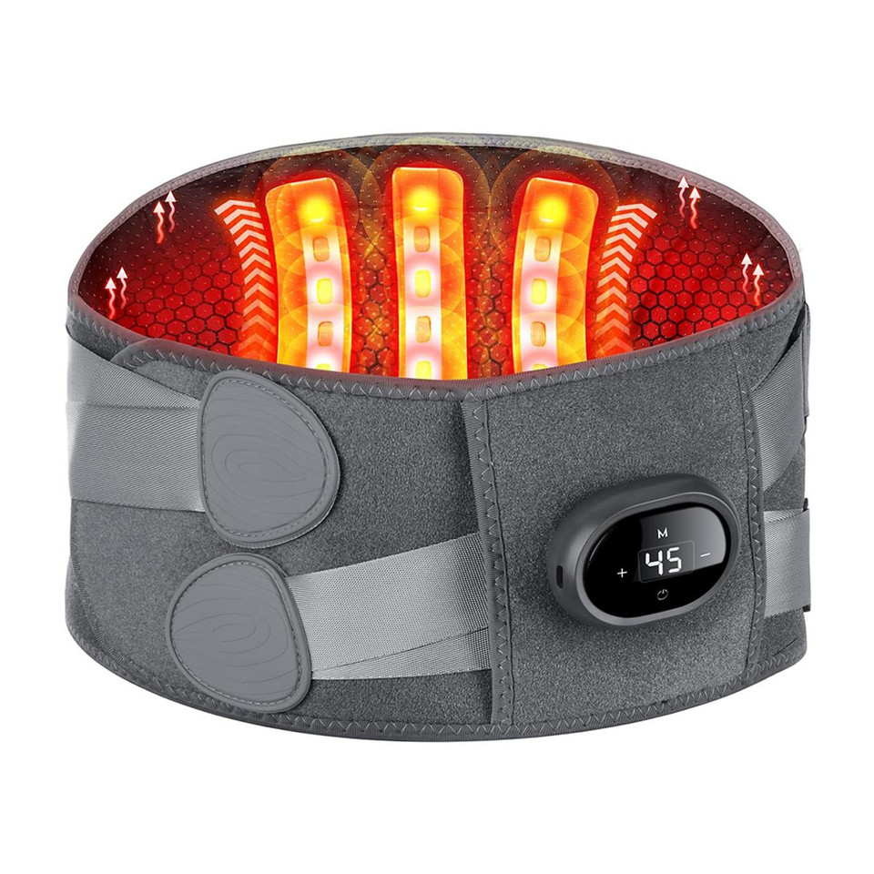 Cordless Heating Pad for Back, Lumbar Massaager with Heat, Heated Back Belt Abdomen Warmer Lumbar Support product image