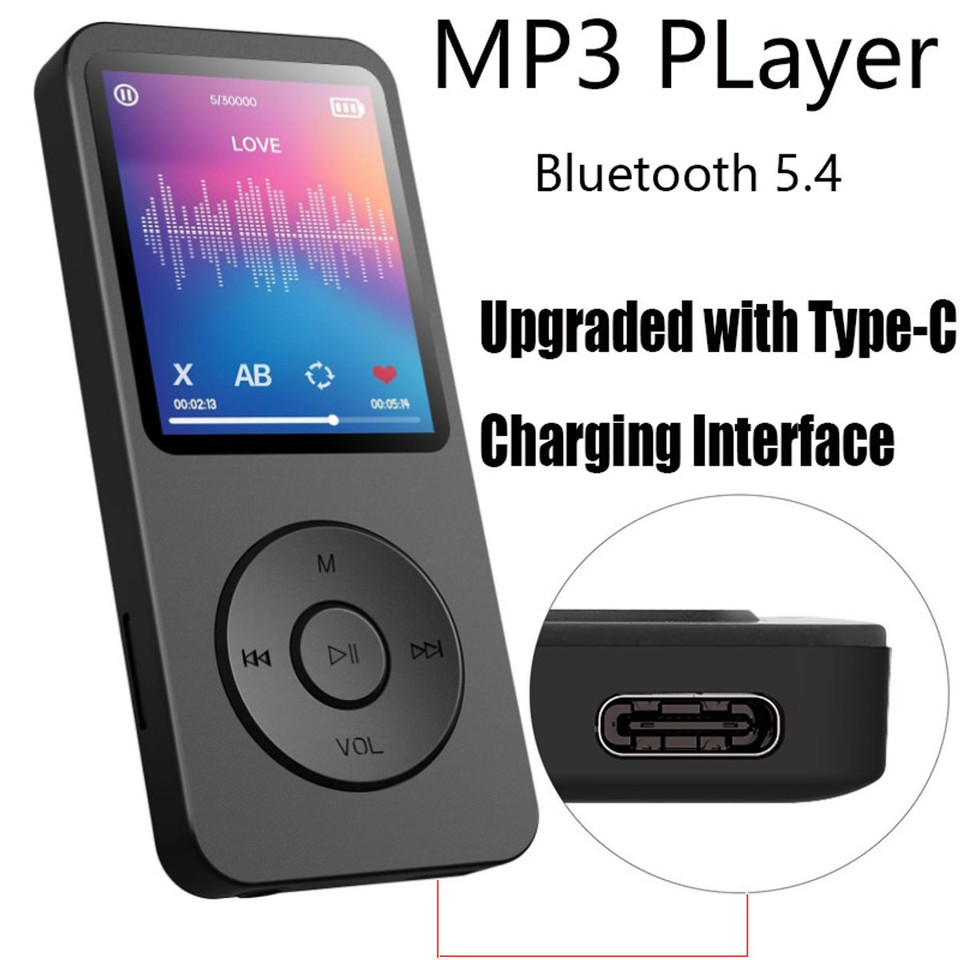 16GB Bluetooth MP3 MP4 Player with FM Radio, Portable Music and Entertainment for Kids and Sports product image