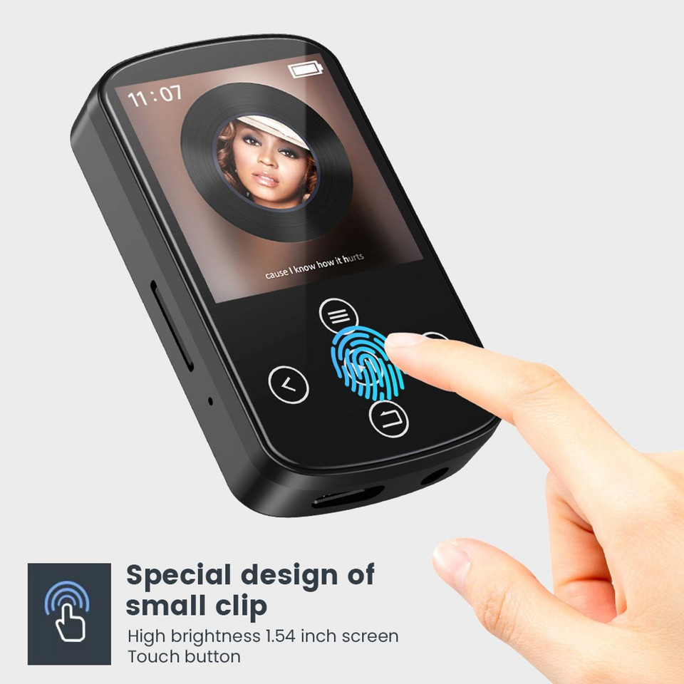 16GB MP3 Player with Bluetooth, Portable Full Touchscreen Music Player with Speakert, MP4 Player with FM Radio,Voice Recording product image