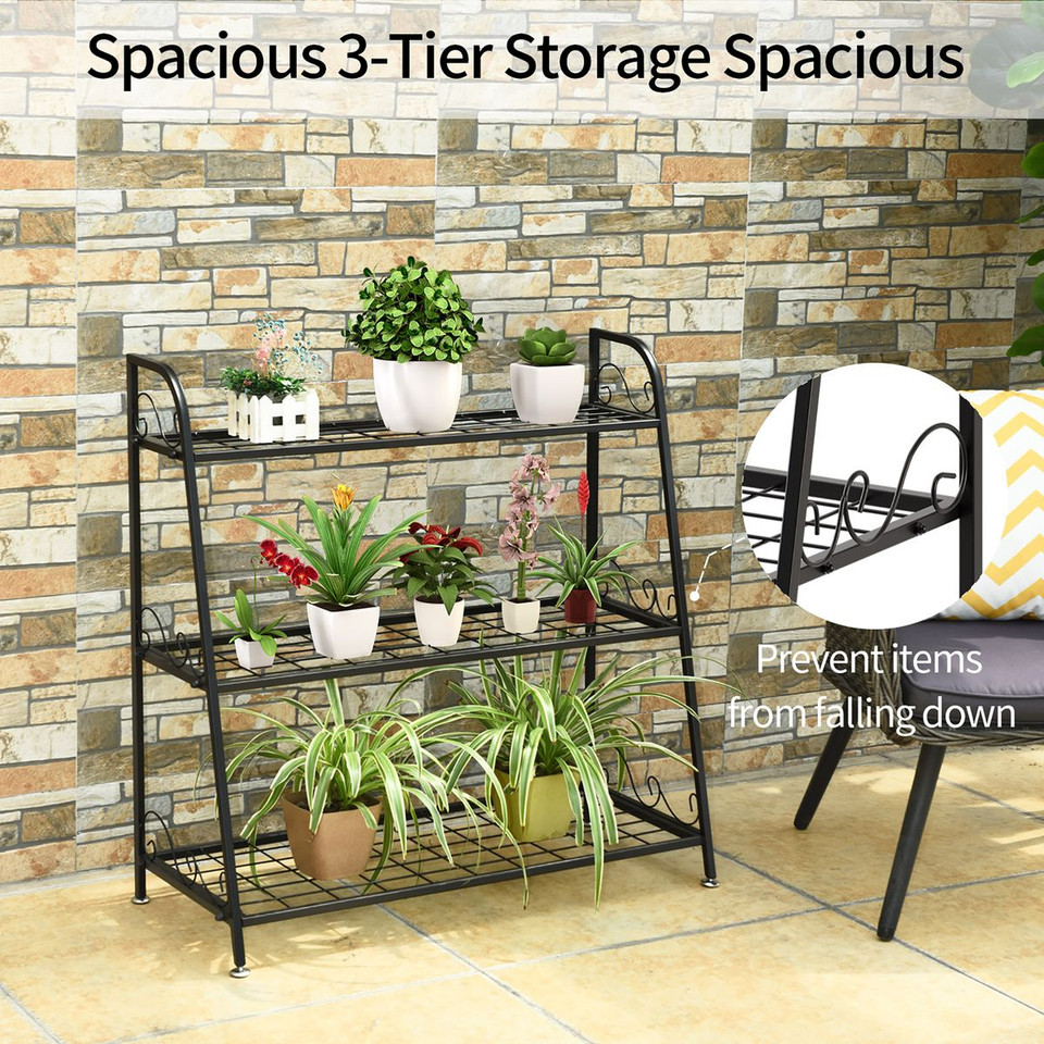 3-Shelf Metal Plant Stand product image