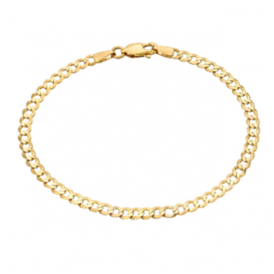 14K White or Yellow Gold-Plated Anklet product image