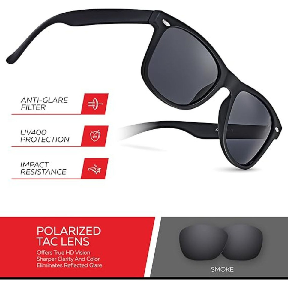 Unisex Vintage Design Polarized Sunglasses with UV400 Protection product image