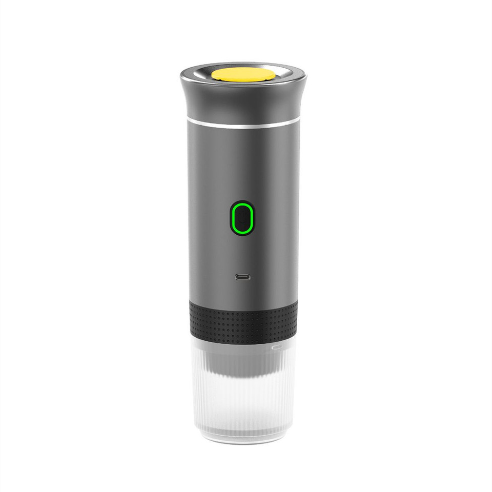 Portable Electric Espresso Mini Machine, Coffee Maker with Ground Coffee and NS Capsule for Machine,Perfect for Hiking,Camping,Office (Gray) product image
