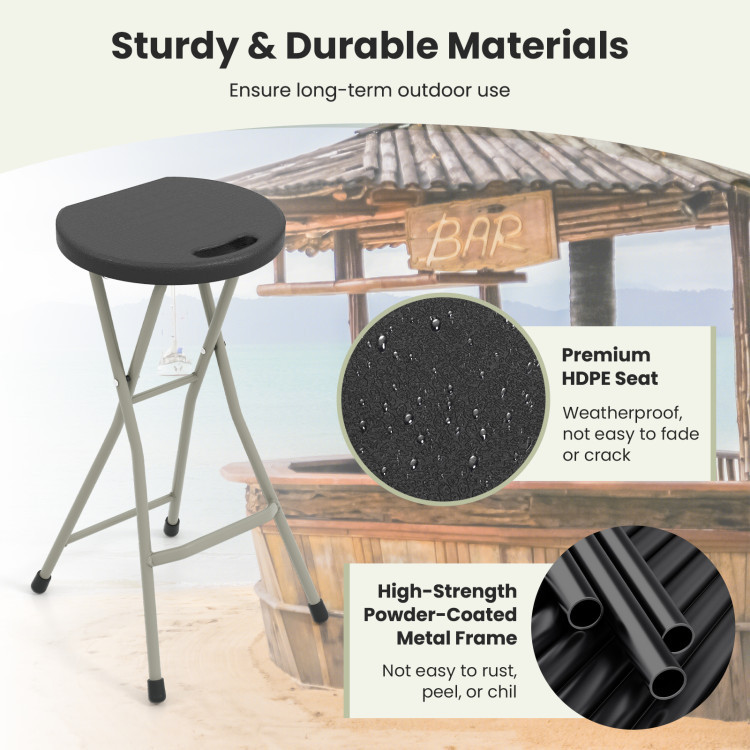 28-Inch Portable Folding Stool (1 to 4-Pack) product image