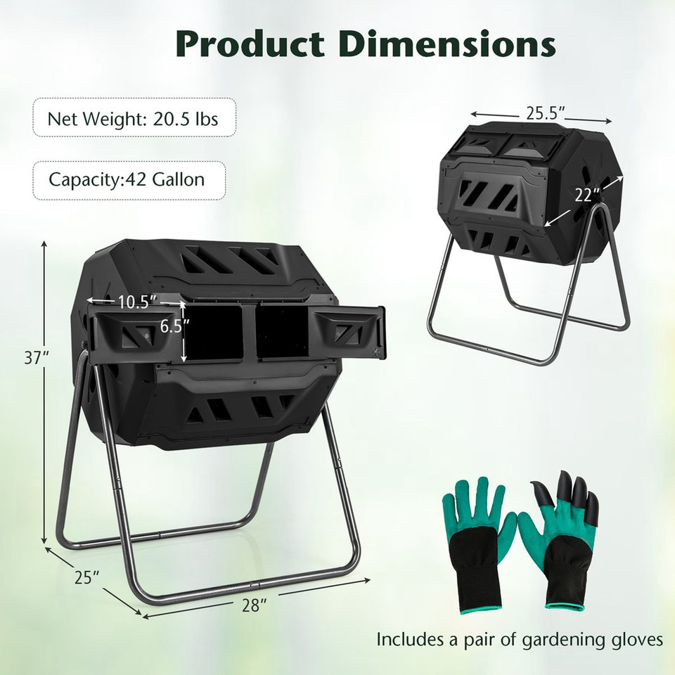 40-Gallon Garden Tumbling Composter product image