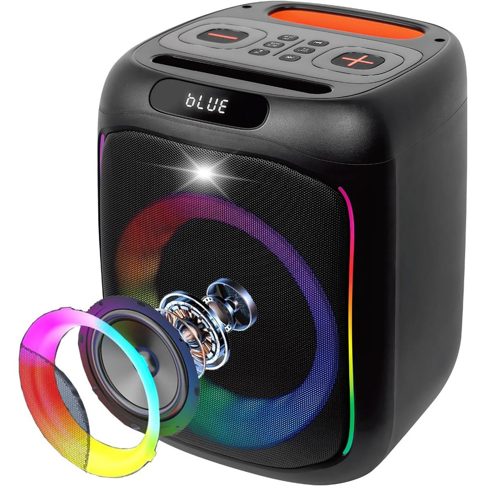 Boytone BT-63K Bluetooth Karaoke Machine Speaker System with 8” Subwoofer product image