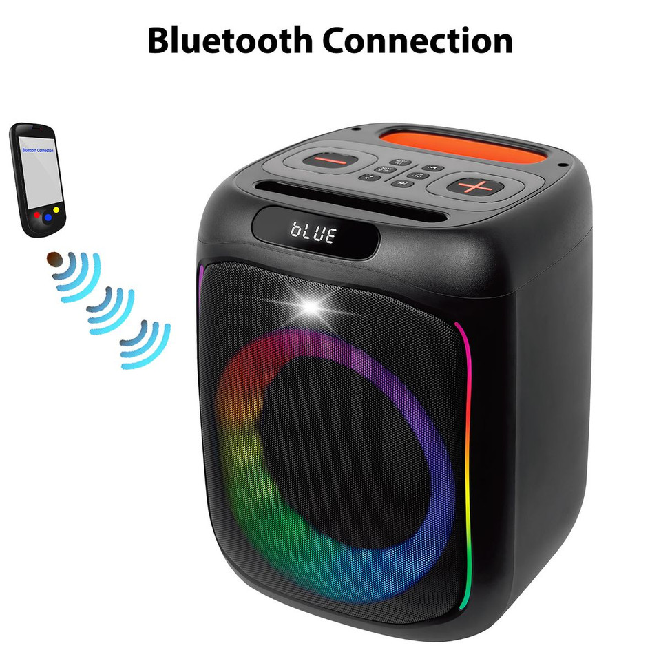 Boytone BT-63K Bluetooth Karaoke Machine Speaker System with 8” Subwoofer product image