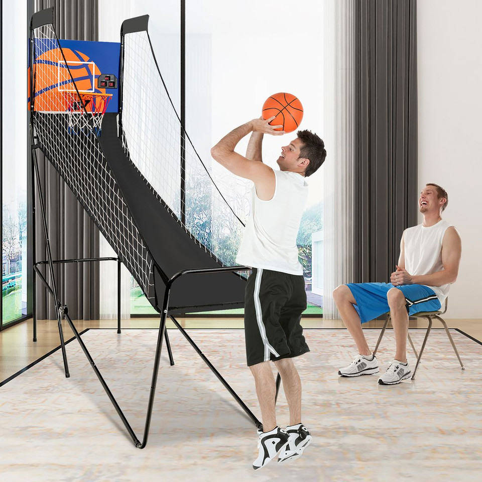 Foldable Single Shot Basketball Arcade Game with 3 Basketballs product image