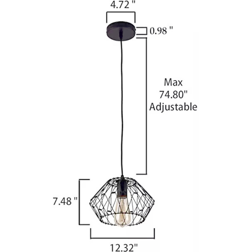 Industrial Retro Cage Chandelier product image