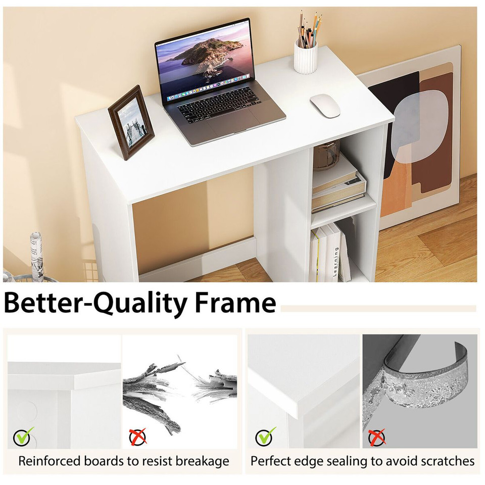 31.5'' Home Computer Desk with 2 Tier-Shelf product image