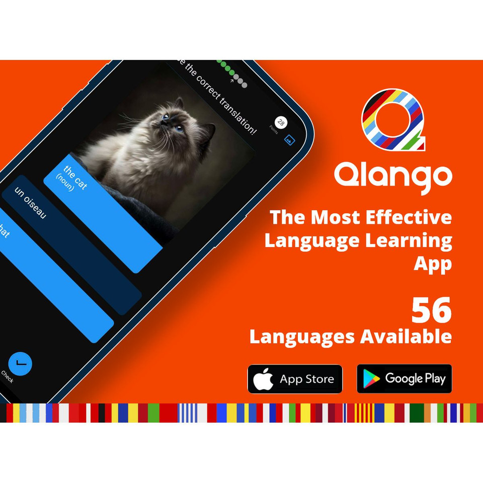 Qlango Language Learning App: Lifetime Subscription (56 Languages) product image