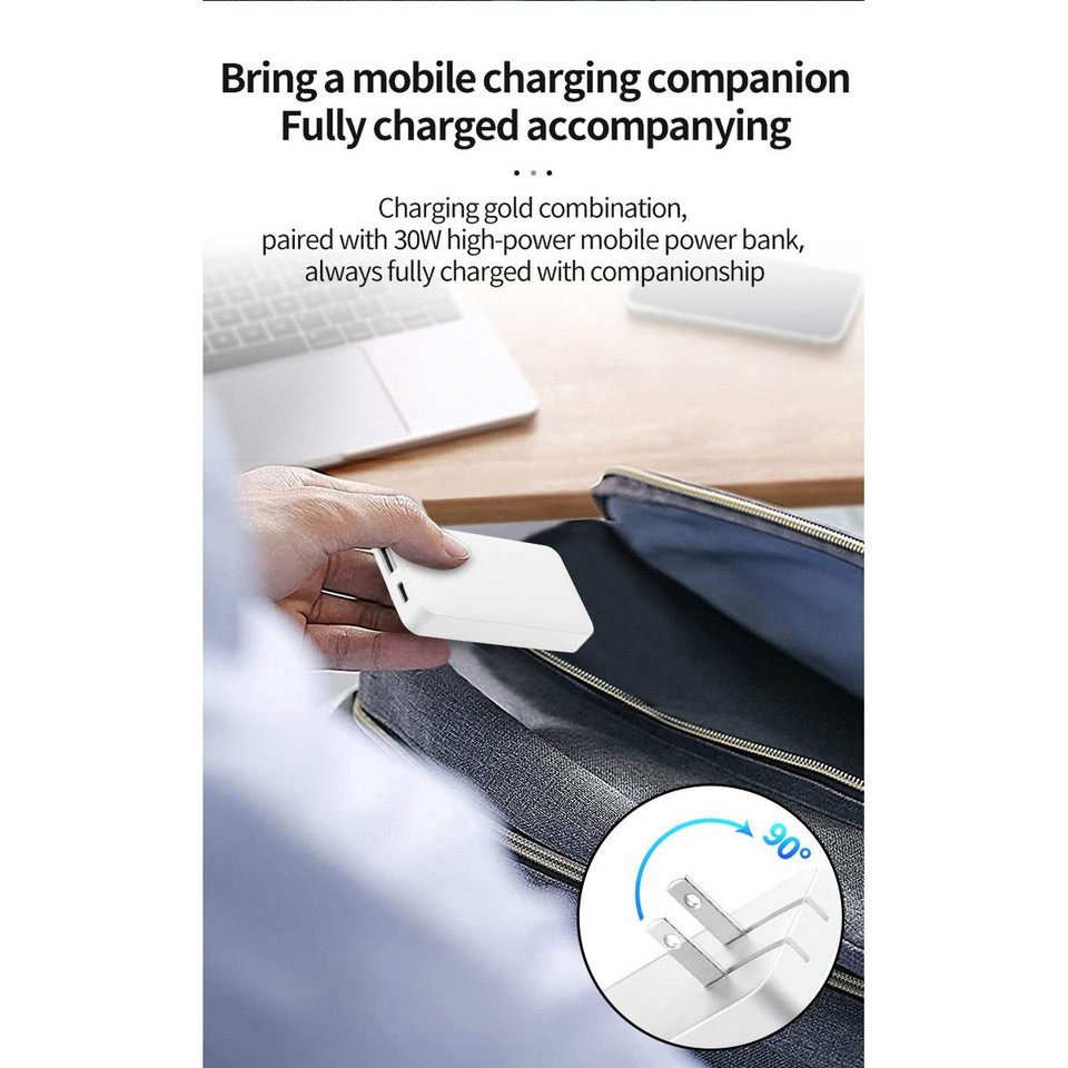 Ultra-Slim 30W USB-C & USB-A Dual-Port Fast Charger (2-Pack) product image