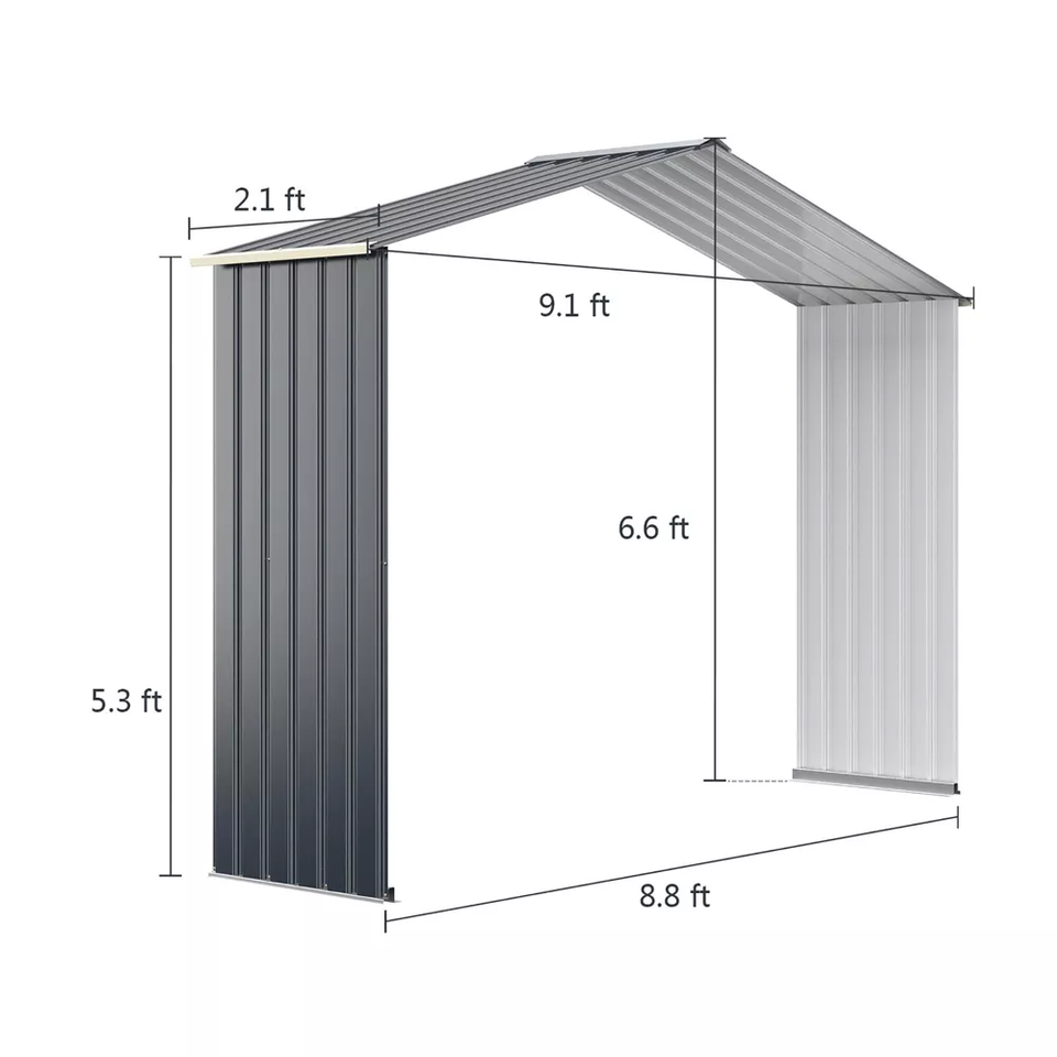 Outdoor Storage Shed Extension Kit (3 Sizes) product image