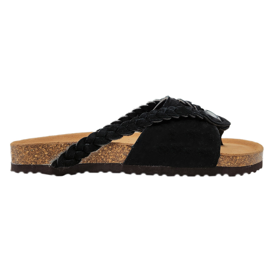 Gaahuu Women's Leather Braided Slide Sandals product image