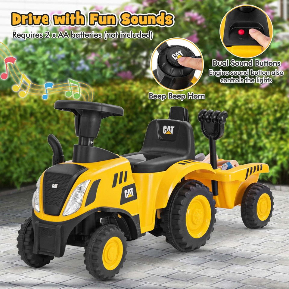 Kids' Ride-on Tractor with Detachable Trailer product image