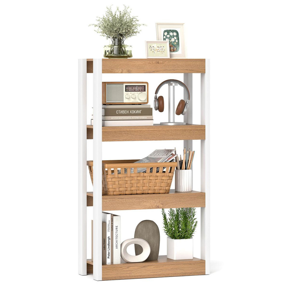 4-Tier Wooden Bookcase (1 or 2-Pack) product image
