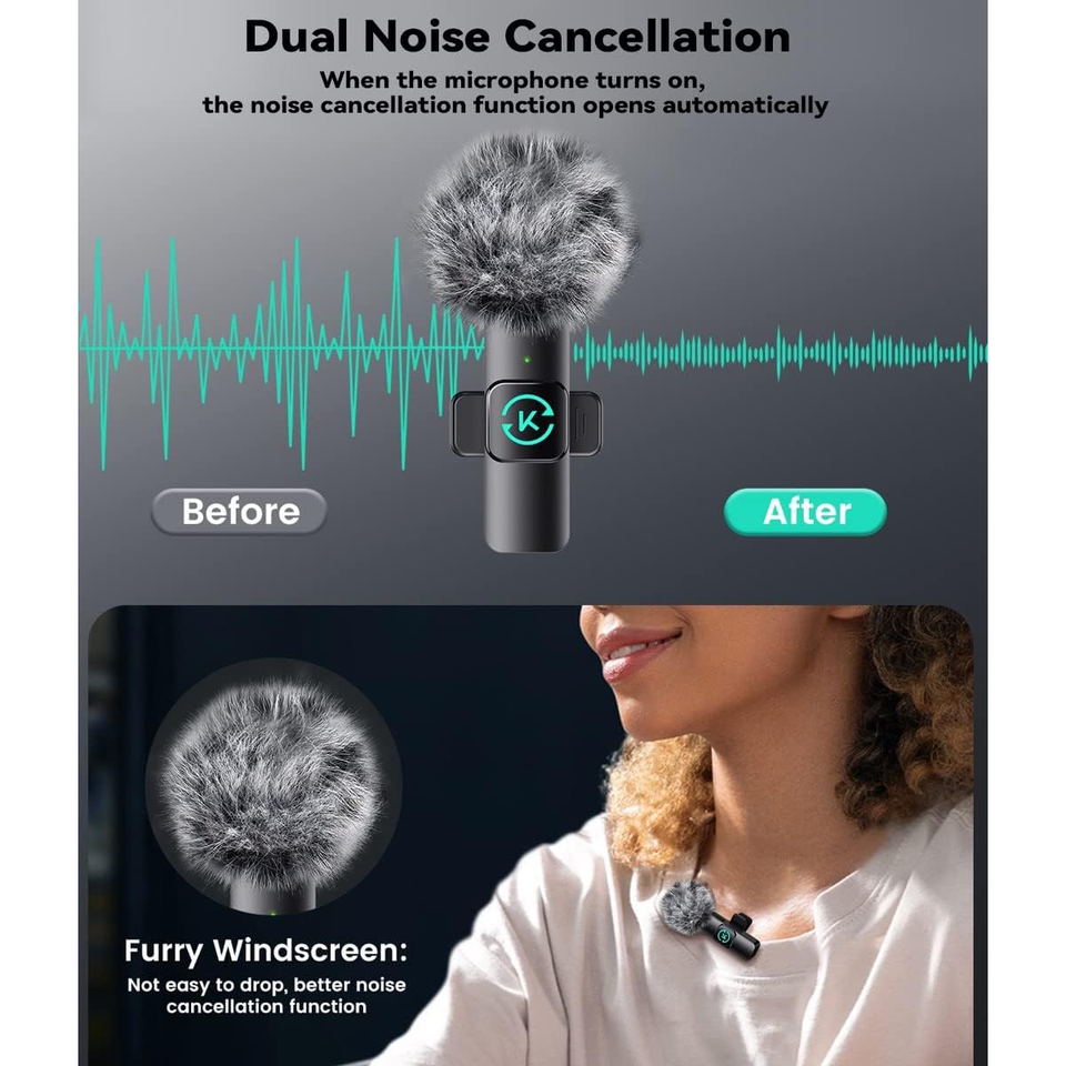 Wireless Lavalier Microphone Set for iPhone product image