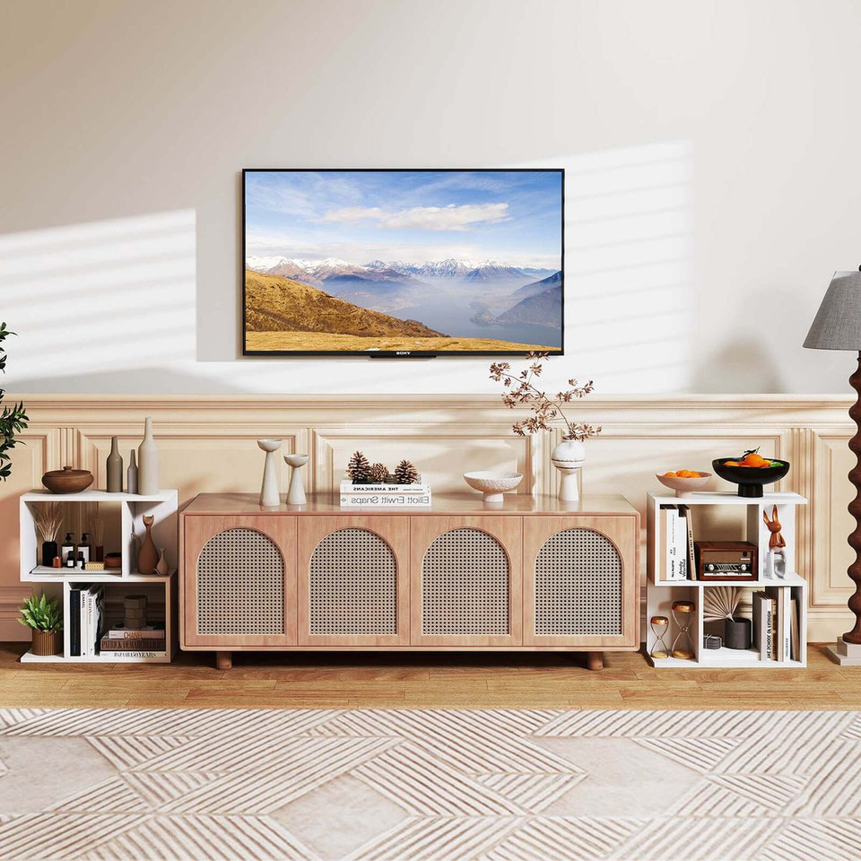 3-Tier Geometric Bookcase with Open Storage product image