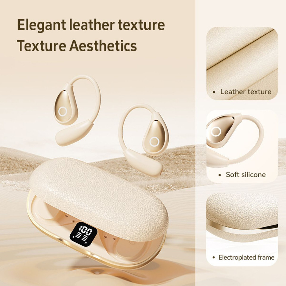AI Language Translator Earbuds,144 Languages Bluetooth Translator Device, Two Way Translator Earphones for Language Learning Travel Business,Beige product image