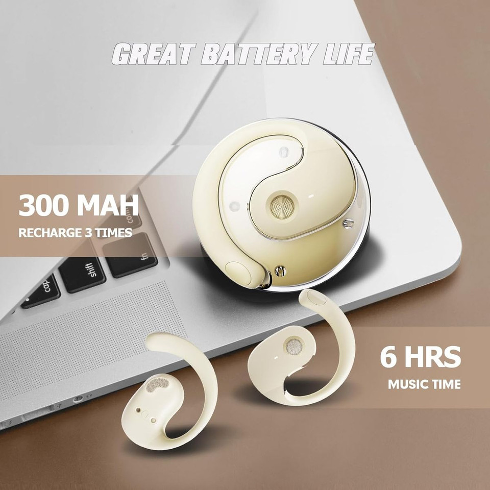 144 Languages Translation Device Ai Translator Earbuds Translating Headphones Real Time Ai Headphones Language Translation (Beige) product image